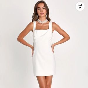 White mini bow dress- perfect for the bride!!